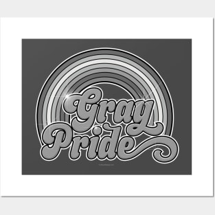 Gray Pride - funny retro proud senior citizen retiree Posters and Art